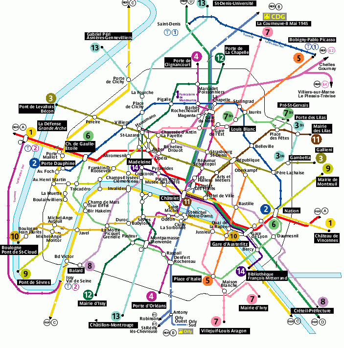 法国-巴黎地图