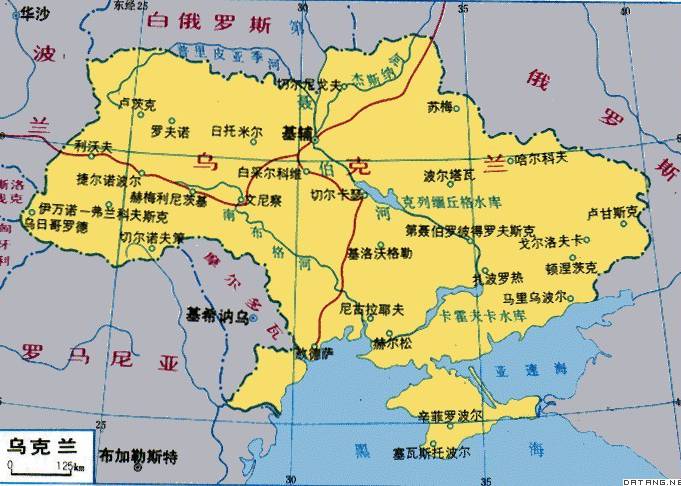 乌克兰区号查询 乌克兰地图全图 乌克兰面积 乌克兰天气