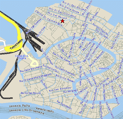 威尼斯水道地图图片