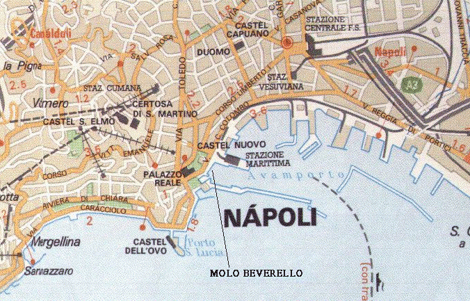那不勒斯旅游地图图片