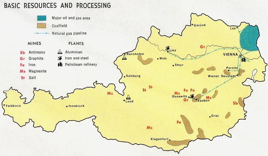 奥地利河流分布图图片