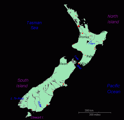 最新新西蘭地圖中文版