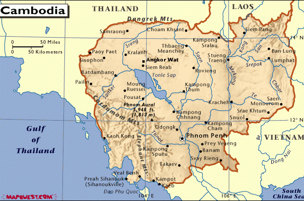 柬埔寨區號查詢 柬埔寨地圖全圖 柬埔寨面積 柬埔寨天氣