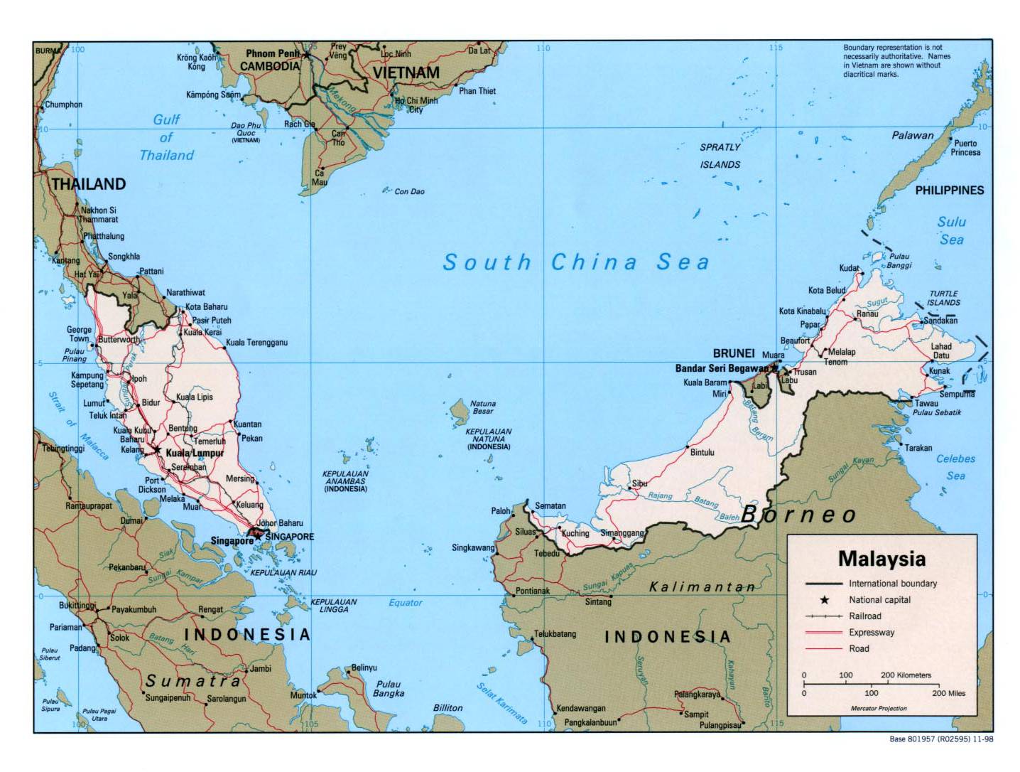 马来西亚半岛面积图片