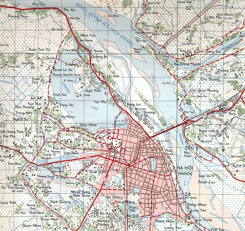 越南河内地图